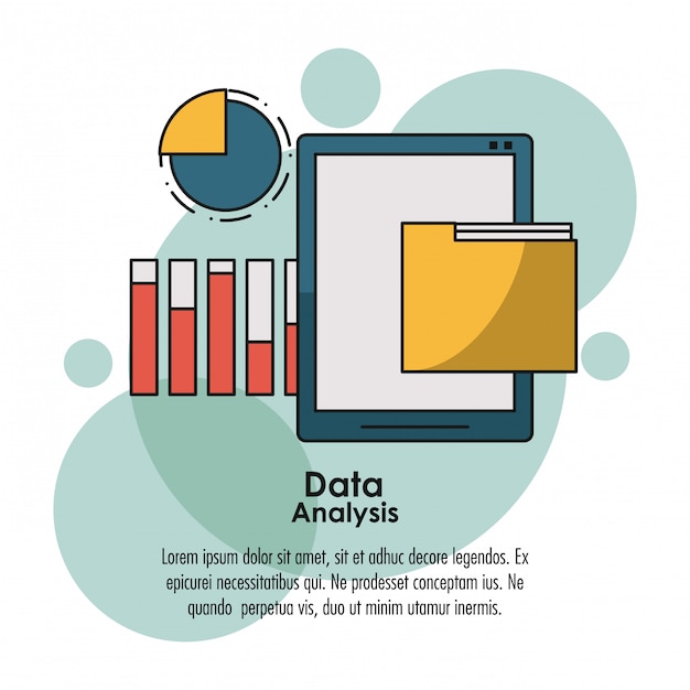 Data analysis infographic concept