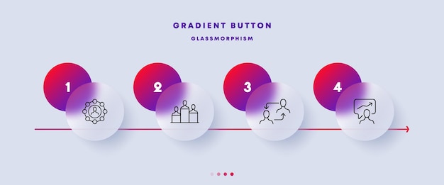 Icona del set di analisi dei dati presentatore insegnante diagramma grafico coppia diagrammi analitici database marketing concetto infografico stile vetromorfismo icona linea vettoriale per affari e pubblicità