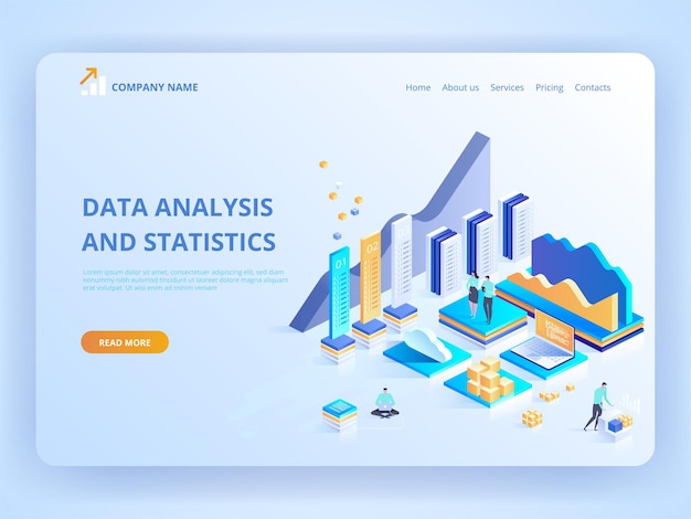 Data analysis and statistics landing page.