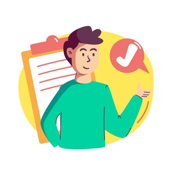 Data Analyst Digital Marketing Character Illustration Vector Business man social media