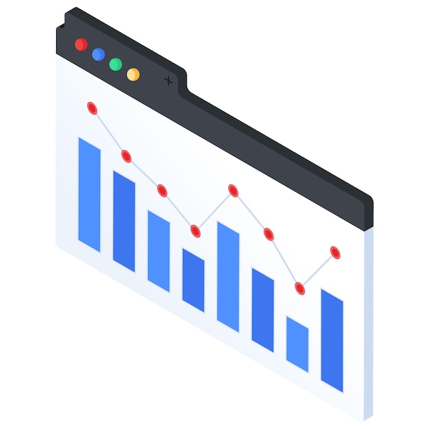 Data Analytics Browser Window Icon