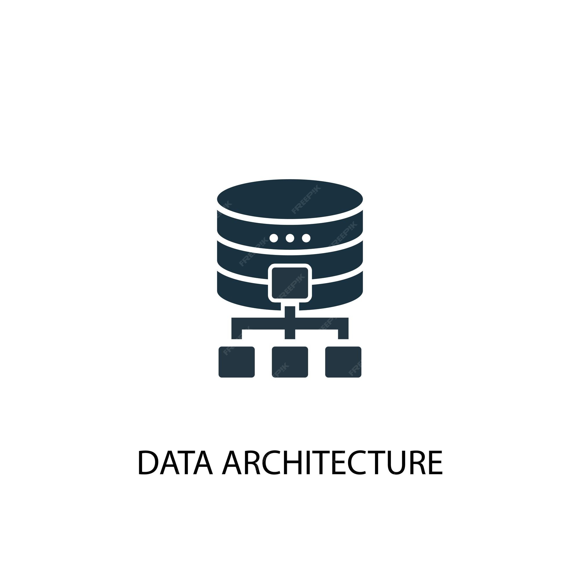 Premium Vector | Data architecture icon. Simple element illustration ...