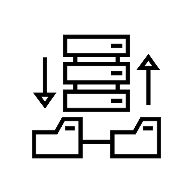 data backup vector icon