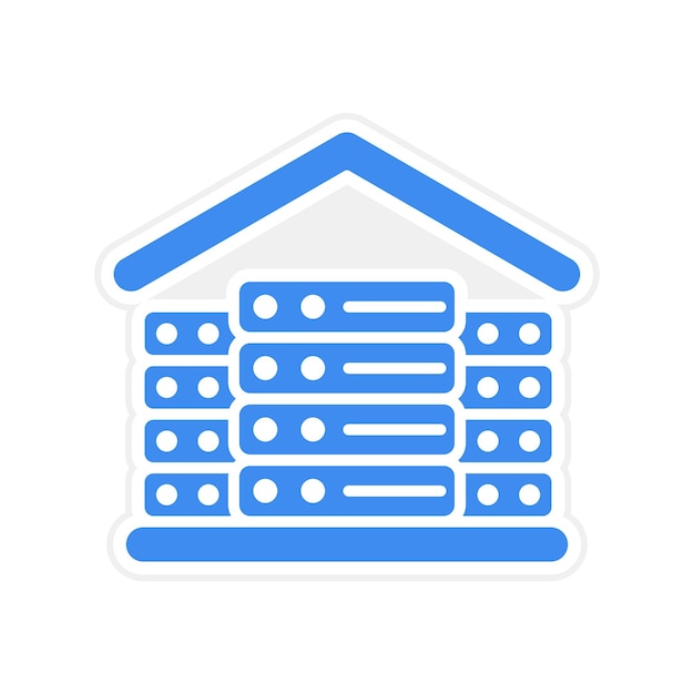 Data Center icon vector image Can be used for Data Analytics