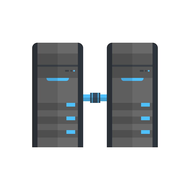 Vector data center icon 