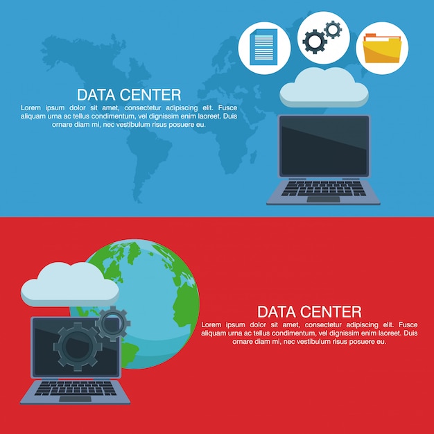 Data center poster with informaton