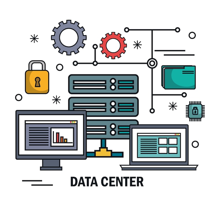 Vector data center server technology digital isolated 