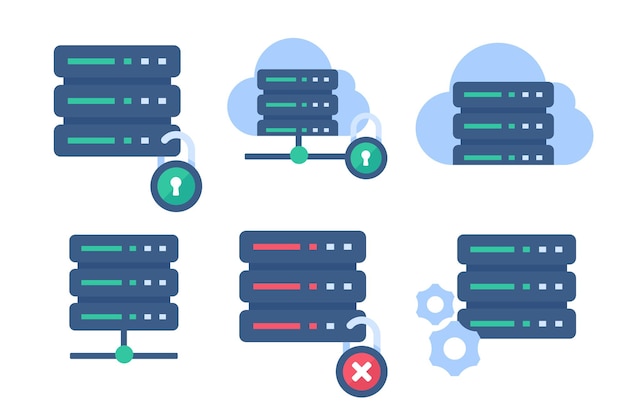 Data center servers Connecting to big data on the cloud large amount of data storage