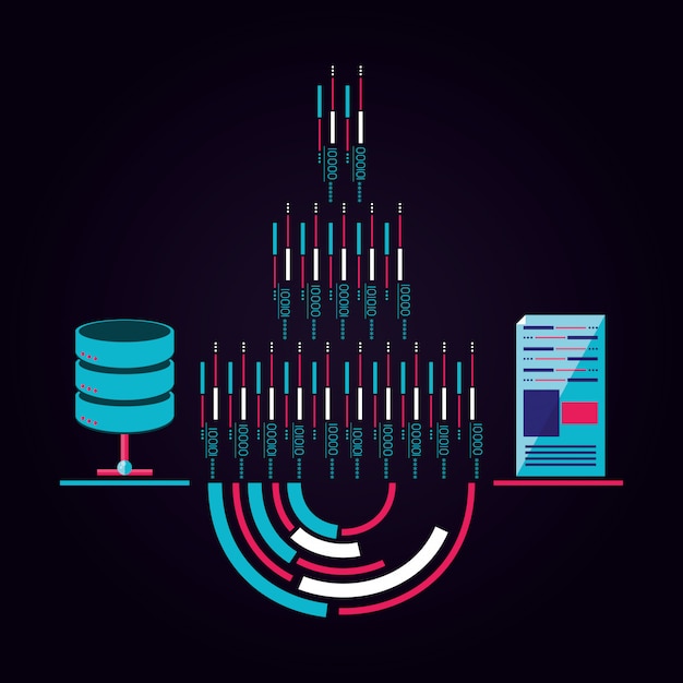 Vector data center service with circuit electronic