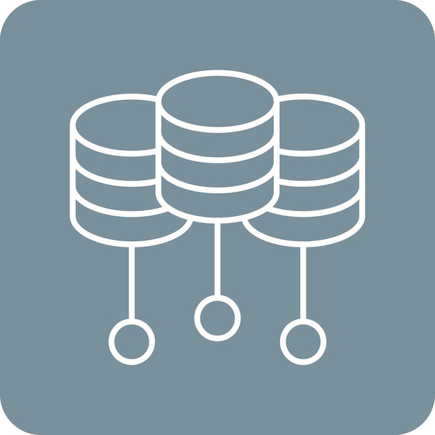 Data Center vector icoon Kan worden gebruikt voor Data Analytics iconset