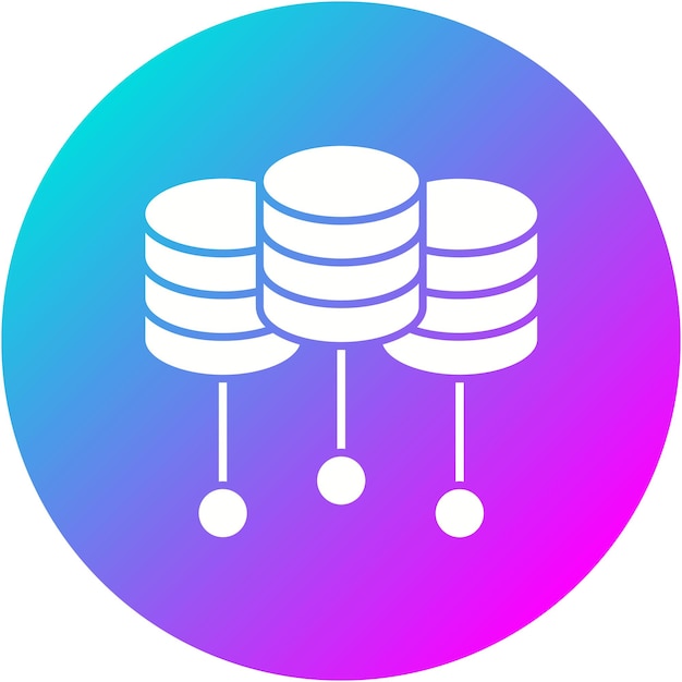 Data Center vector icoon Kan worden gebruikt voor Data Analytics iconset