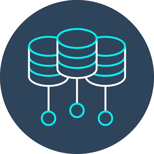 Data Center vector icoon Kan worden gebruikt voor Data Analytics iconset