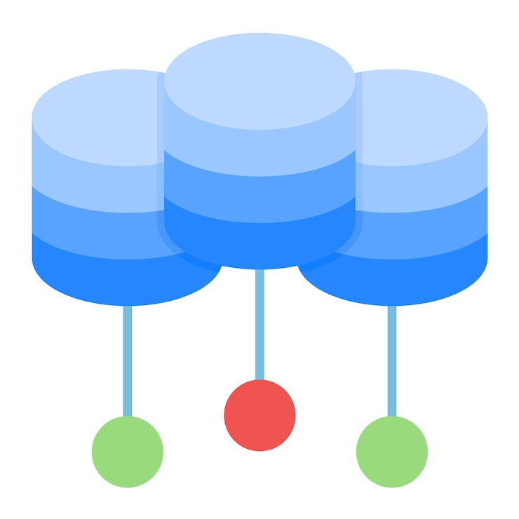 Vector data center vector illustration style