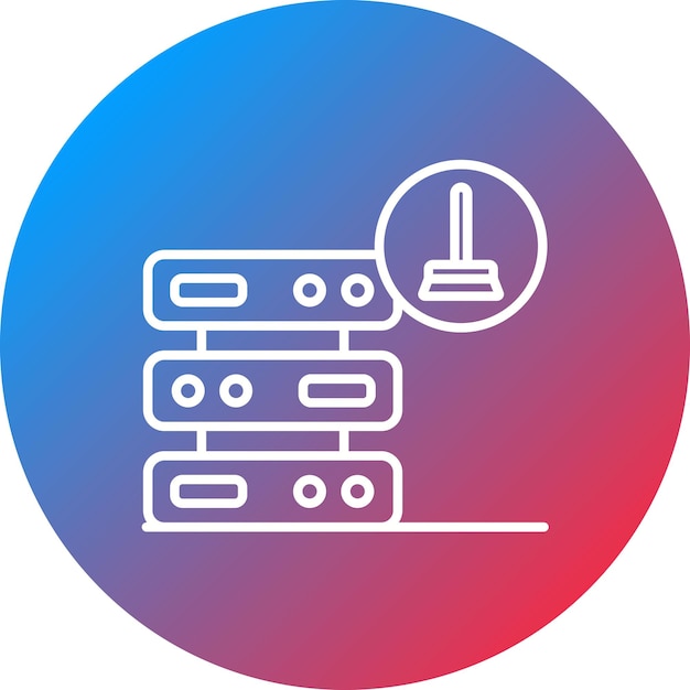 Vector data cleaning icon vector image can be used for data analytics