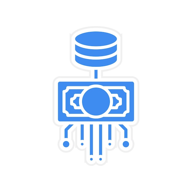 Vector data concurrency icon vector image can be used for big data