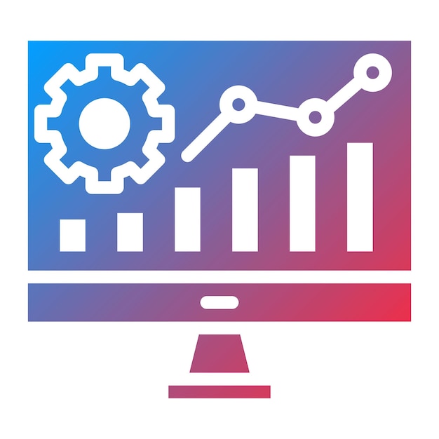 data driven icon vector image can be used for video blog