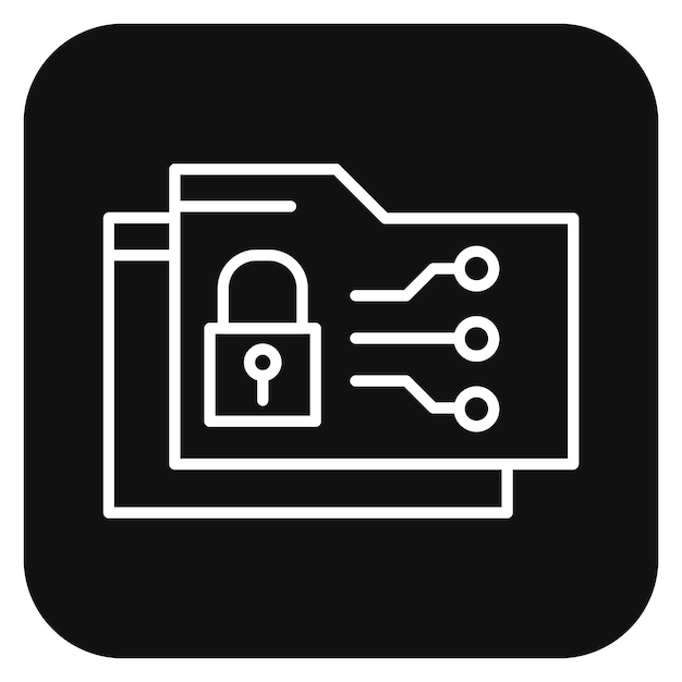 Data Encryption Vector Illustration