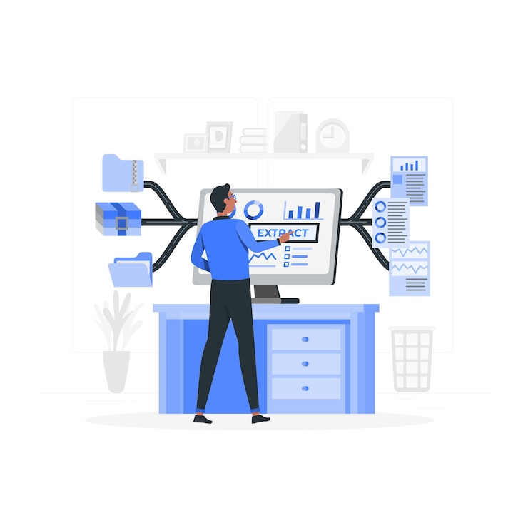 Vector data extraction disproportionate illustrations