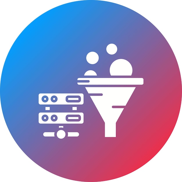 Data Filtering Icon vector afbeelding Kan worden gebruikt voor Data Analytics