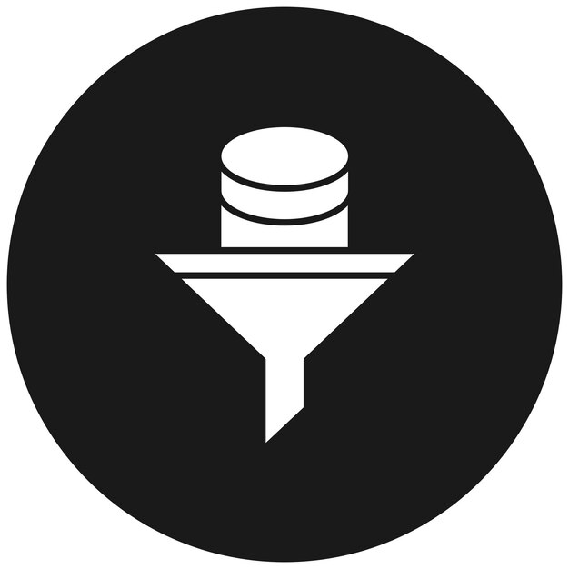Data Filtering vector icon Can be used for Data Analytics iconset