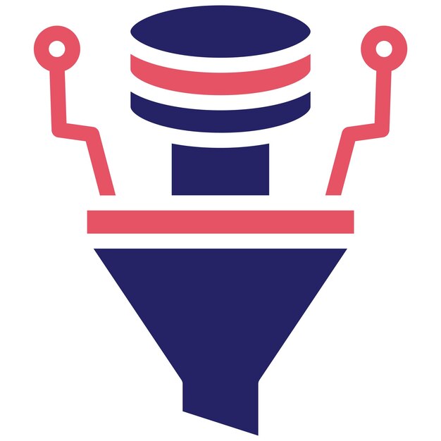 Data Filtering vector icoontje illustratie van Data Analytics icoonset