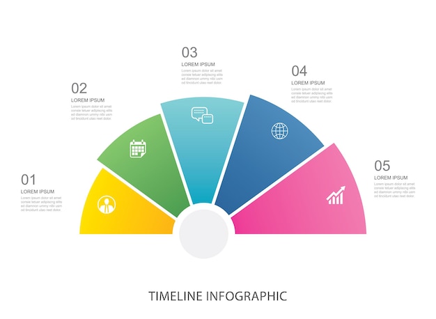 Dati infografica passo crescita modello di business design.