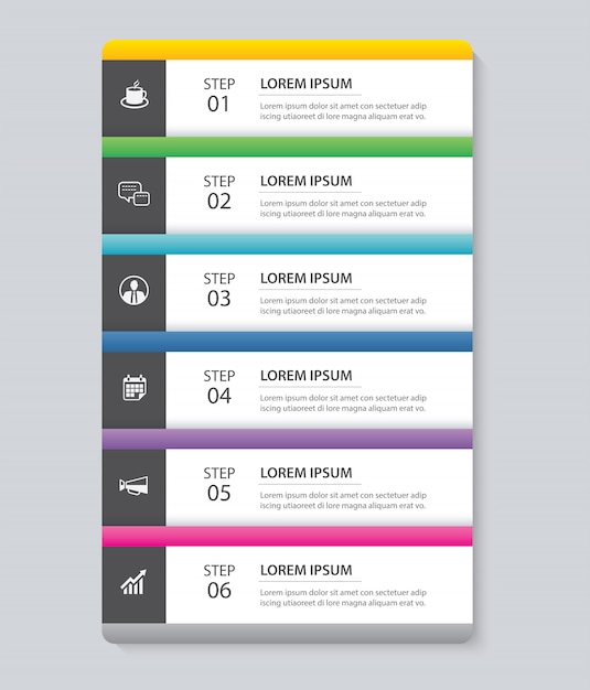 Modello di indice di carta di scheda di infographics di dati.