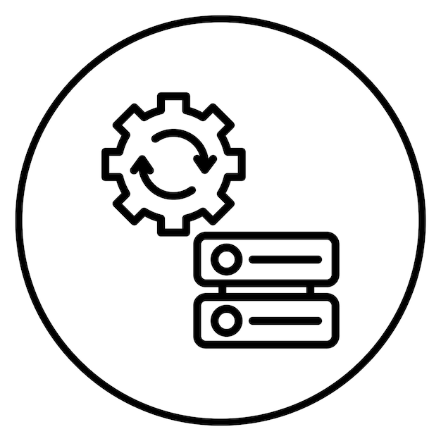Data-integratie icoon vector afbeelding Kan worden gebruikt voor Data Science