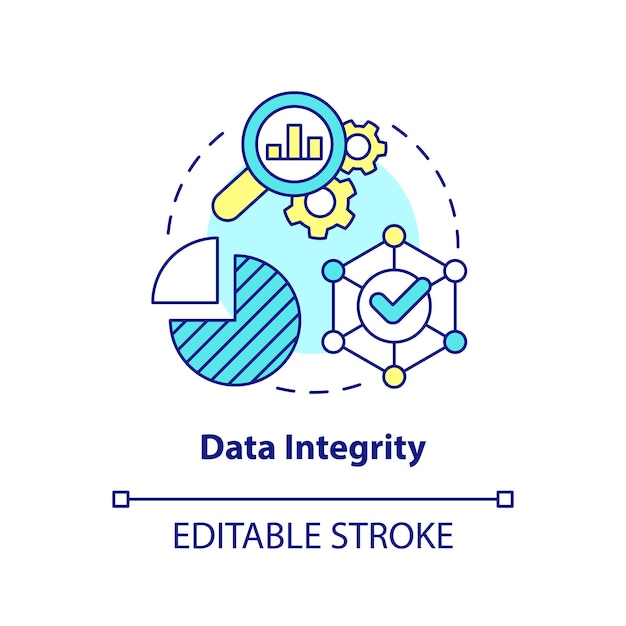 Data integrity concept icon