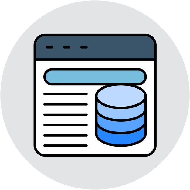 Data interpretation vector illustration style