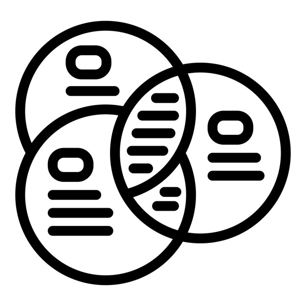 Vector data loss circle icon outline vector system destroy