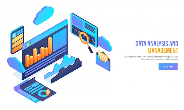 Data management concept.