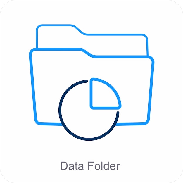 Data map en map icoon concept