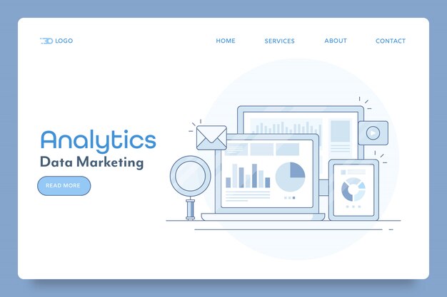 Data marketing conceptual banner