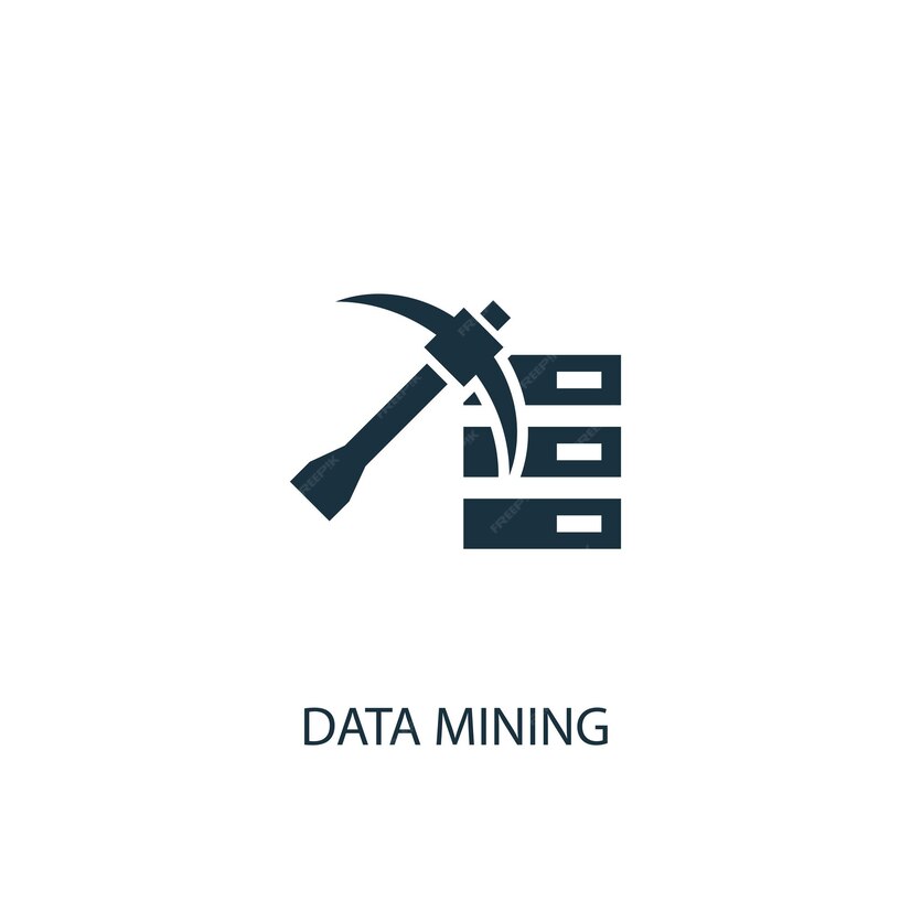 Premium Vector | Data mining icon. simple element illustration. data ...