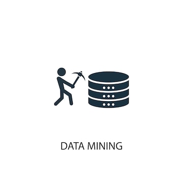 Premium Vector | Data mining icon. Simple element illustration. Data ...