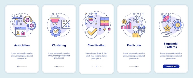 Data mining techniques onboarding mobile app screen