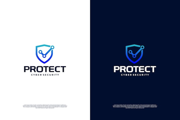 Data and network protection logo design