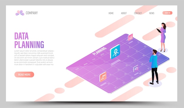 Data Planning Landing Page