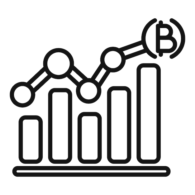 Data prijs salaris icoon outline vector Diagram winst