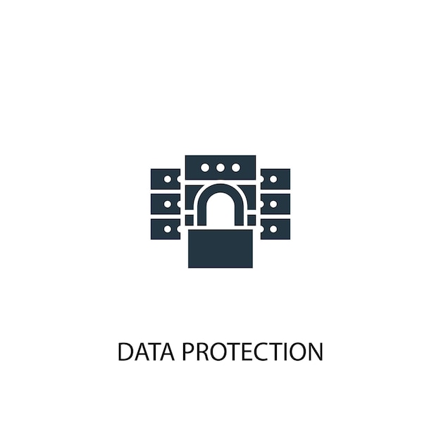 Data protection icon. Simple element illustration. data protection concept symbol design. Can be used for web and mobile.