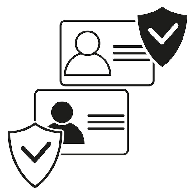 Data protection icon Vector illustration EPS 10 Stock image