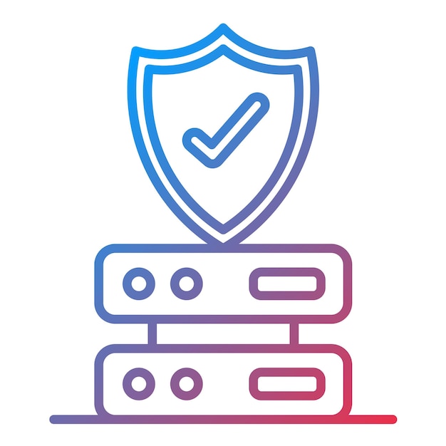 Vector data protection icon vector image can be used for data analytics