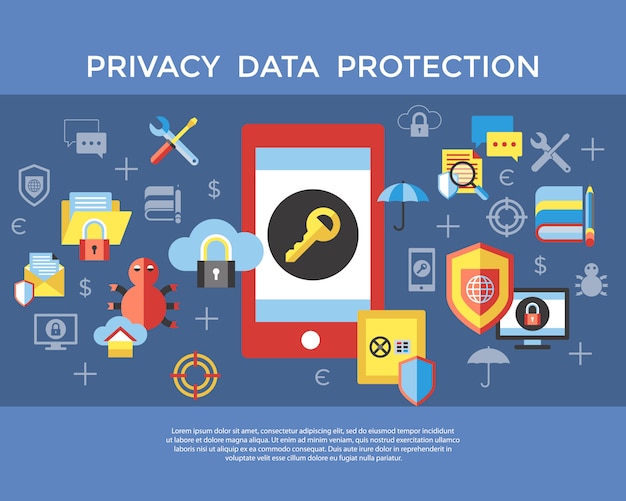 Data protection icons collection