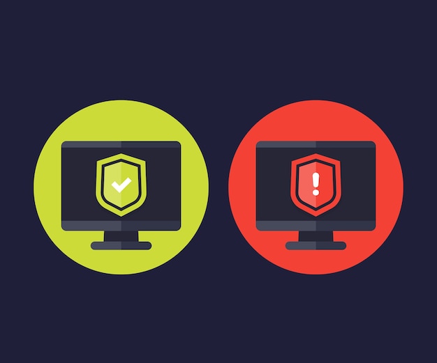 Data protection icons illustration