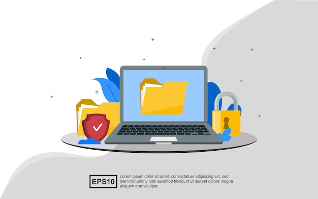data protection web template landing page.