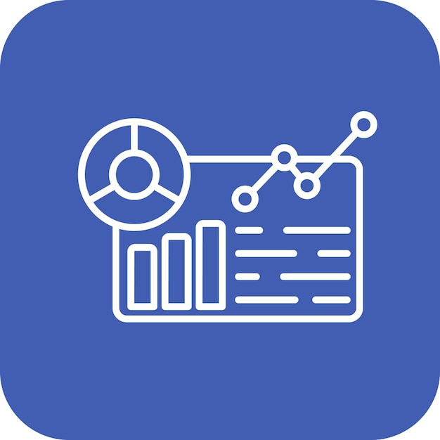data reporting icon vector image can be used for big data