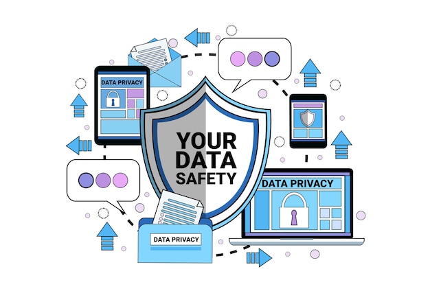 data safety cloud shield tablet padlock 