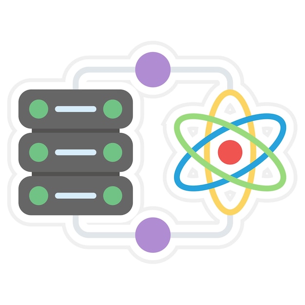 Vector data science flat illustration