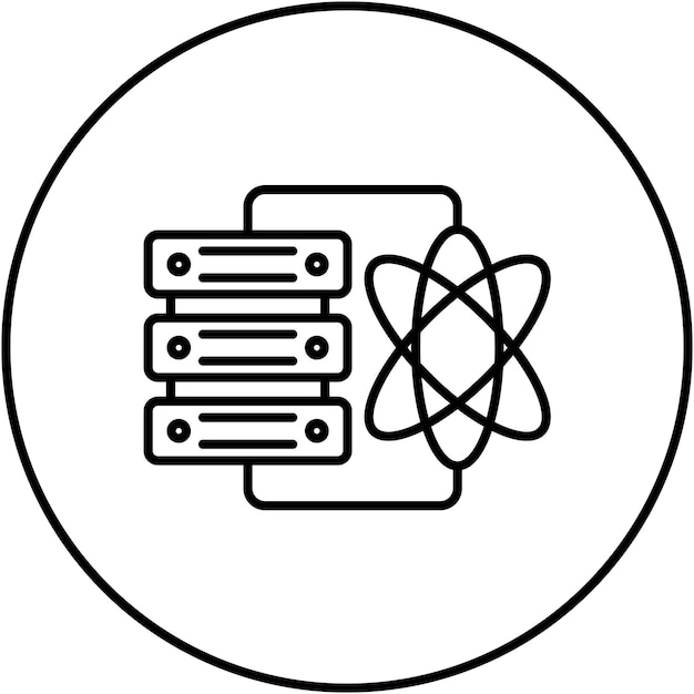 Data Science icoon vector afbeelding Kan worden gebruikt voor Big Data